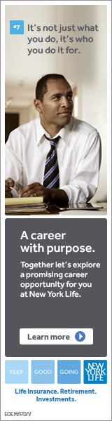 Looking for a purpose-driven career? A career as an Agent or Manager at New York Life may be just the path you are looking for. Opportunities available throughout the U.S. Visit this page - http://bit.ly/MPNrec to submit a request for a New York Life recruiter in your area to contact you.