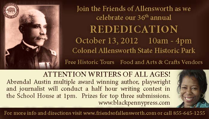 Join the Friends of Allensworth for its 36th Annual Rededication Celebration - Saturday, October 13, 2012 | Colonel Allensworth State Historic Park