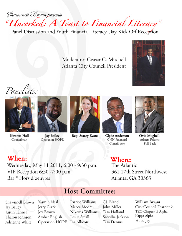 Join Atlanta Leaders as we Toast to Financial Literacy