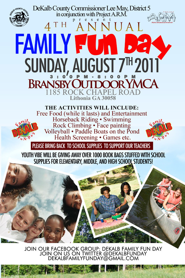 DeKalb County Commissioner Lee May's 4th Annual Family Fun Day - August 7, 2011