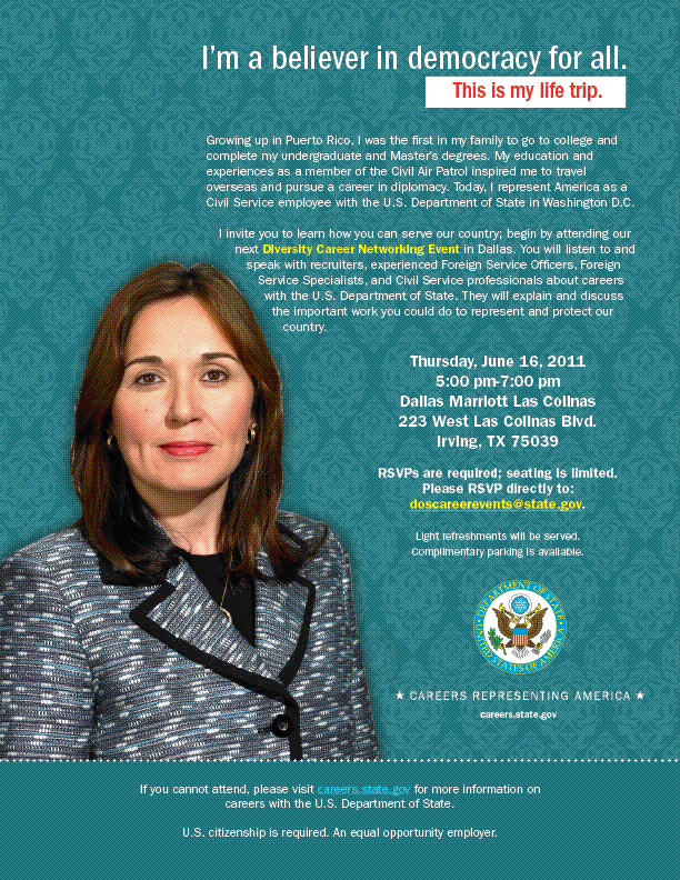 U.S. Department of State Diversity Career Networking Event - Dallas, TX - June 16, 2011